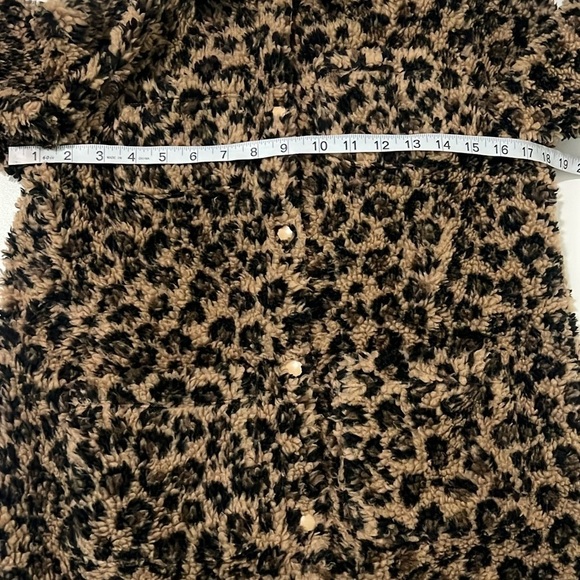 Crewcuts Girls Leopard Sherpa Jacket - Picture 4 of 6